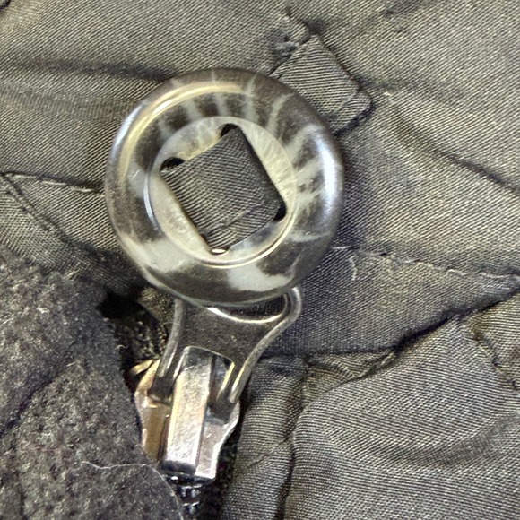 Van Heusen Quilted Vest Black Snap Front Stand Collar Pockets Size XXLarge - Picture 5 of 8